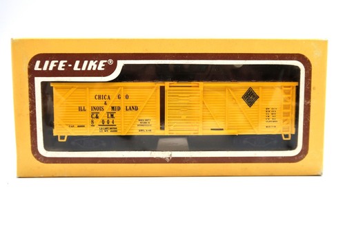 Vtg HO Scale Chicago Illinois Midland Boxcar Freight Car Life Like 8004 Orig Box - Picture 13 of 20