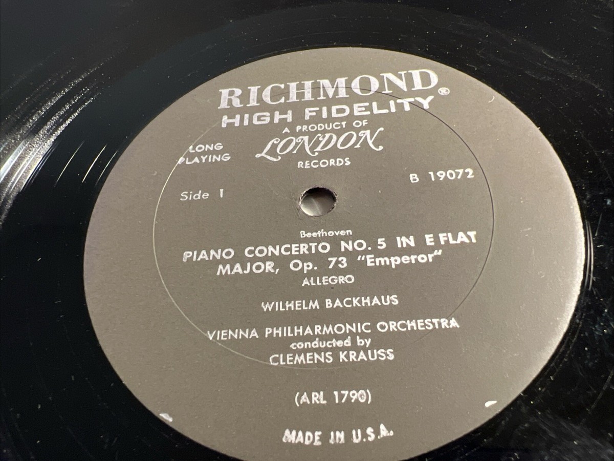 Concerto No. 5 In E-Flat Major Op. 73 (Emperor) - 12” Vinyl B