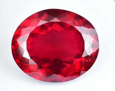 Natural Mozambique Blood Red Ruby 55.20 Ct Certified Flawless Loose Gemstone