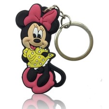 Disney Inspired Minnie Mouse Keyring Keychain Key Fob Cartoon Bag Charm