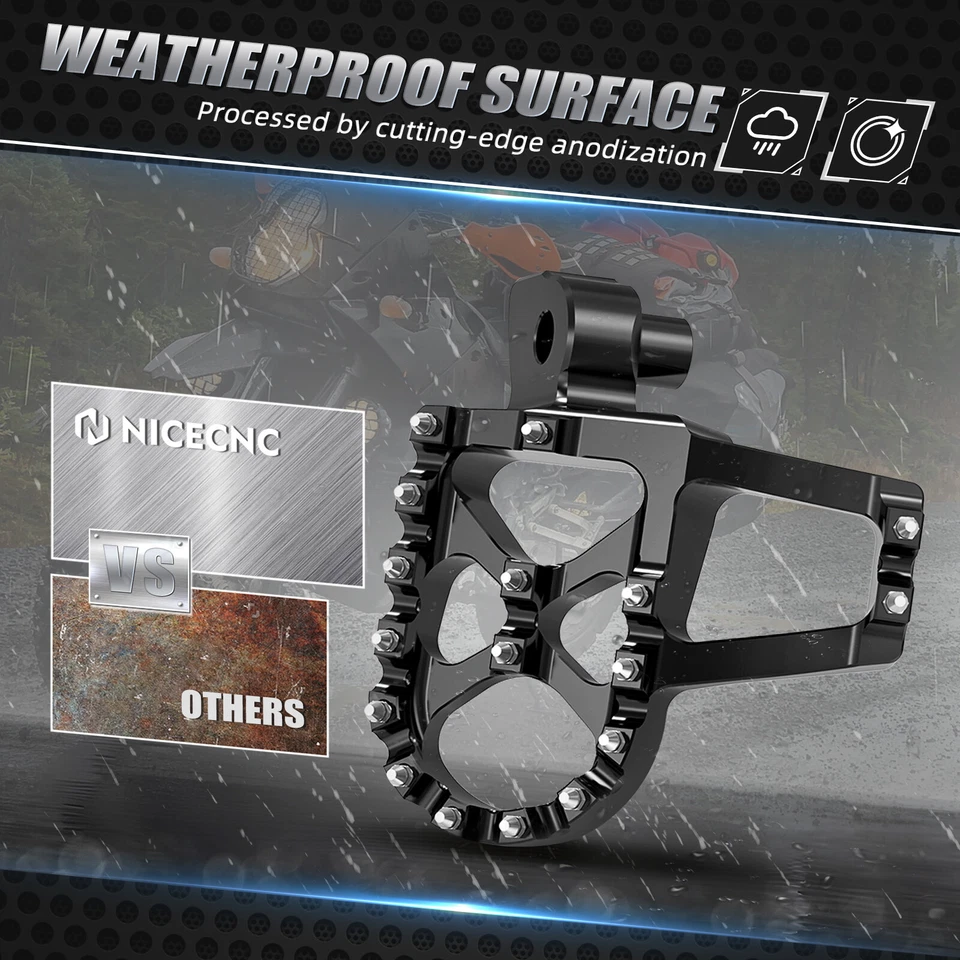 NICECNC Extender Foot Pegs Footrests For Yamaha YZ125X 250X 250F 450FX 2017-2023 — 第 4/4 张图片