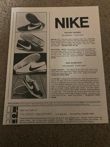 1974 Zapatos Deportivos Nike catálogo Print AD Maratón de Boston'73 Flyte  húmedo X-país | eBay