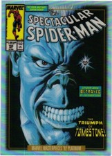 2024 MARVEL MASTERPIECES 92 PLATINUM VARIANT COVERS RAINBOW #99-V TOMBSTONE