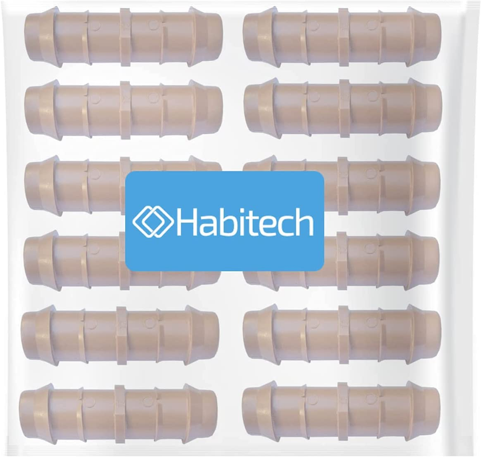 12 Pack Barbed Drip Line Coupler Connectors Compatible with Rain Bird