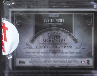 バスター•ポージー 2016 Topps SILVER SIGNATURES 2016 Topps Five Star Purple Silver Autograph #FSSS-BP Buster