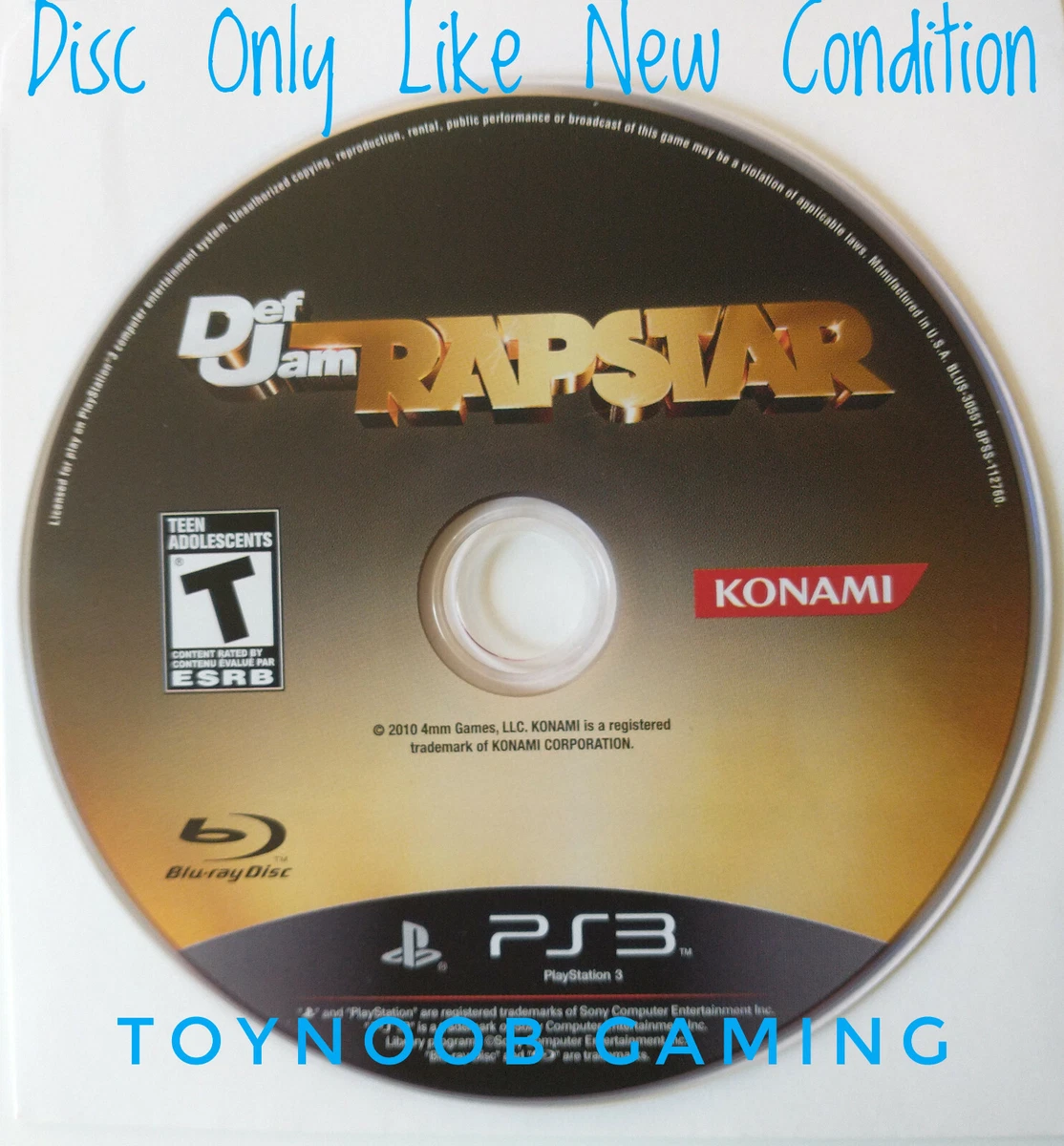 Def Jam - Rapstar PS3 Playstation 3