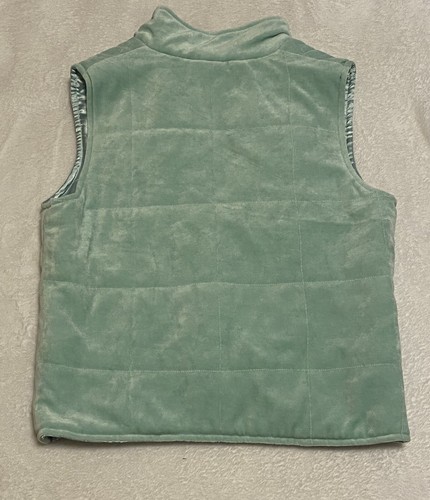 Susan Bristol Women’s ZIP Front Vest light mint green insulated Size S EUC! - Picture 10 of 10