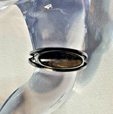 925 Sterling Silver Vintage Real Tiger Eye Gemstone Stylish Ring Size 6.5