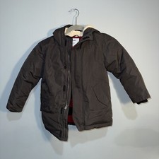 Old Navy Kids Black Winter Jacket- Fleece Lined-Size XS 6- Water Resistance