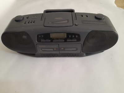BOOMBOX GHETTO IRRADIO CDV-460 STEREO PORTABLE CASSETTE RADIO STEREO CD SONY