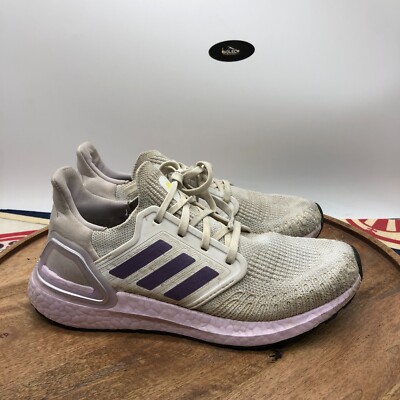 Adidas Women's UltraBoost 20 White Purple Running Sneakers Shoes Size 7  EG0762 | eBay