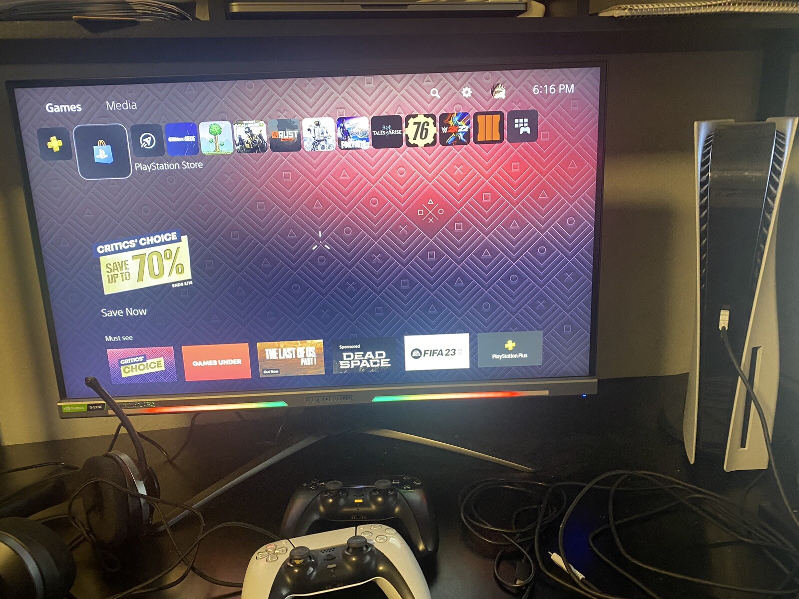 Ps5/ 2x Controllers/ 2x Chargers/ Headset-image