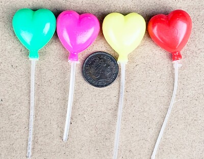 Einzelner Kunststoff Ballon in Herzform Tumdee Maßstab 1:12 Puppenhaus Zubehör