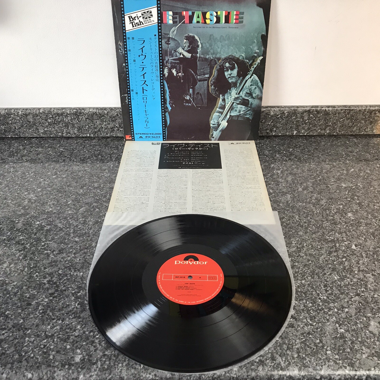 LP VINYL RECORD TASTE ALBUM LIVE MP 2318 JAPANESE 1ST PRESS 1973 EX/EX