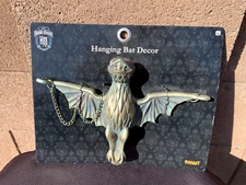 NEW DISNEY HAUNTED MANSION 12" HANGING BAT DECOR W/CHAIN HALLOWEEN