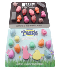 NEW - Peeps & Hershey 12 Piece Each Make Up Beauty Sponges Set (SEALED)