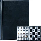 Coin Storage Album 200 Pocket 2x2" Coin Flips Holder Faux Leather Durable UK