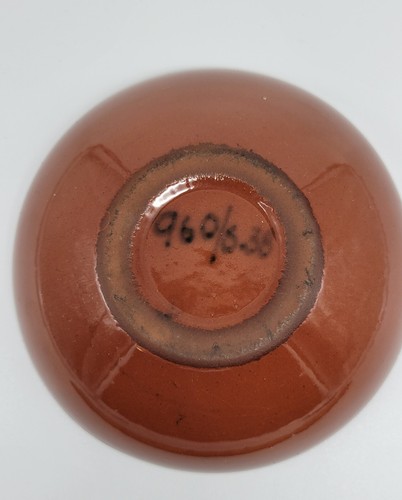 Vintage handgefertigte Keramik Schüssel Graveren Norsk Norwegen 5,5" - Bild 4 von 7