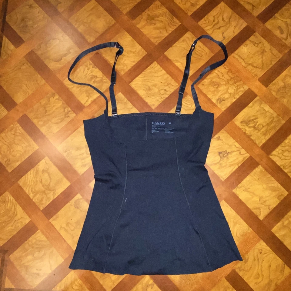 Camisola Hanro Suiza Busto Abierto Talla M Forma Negra Correas Ajustables Nueva Sin Etiquetas Foto 2 de 4