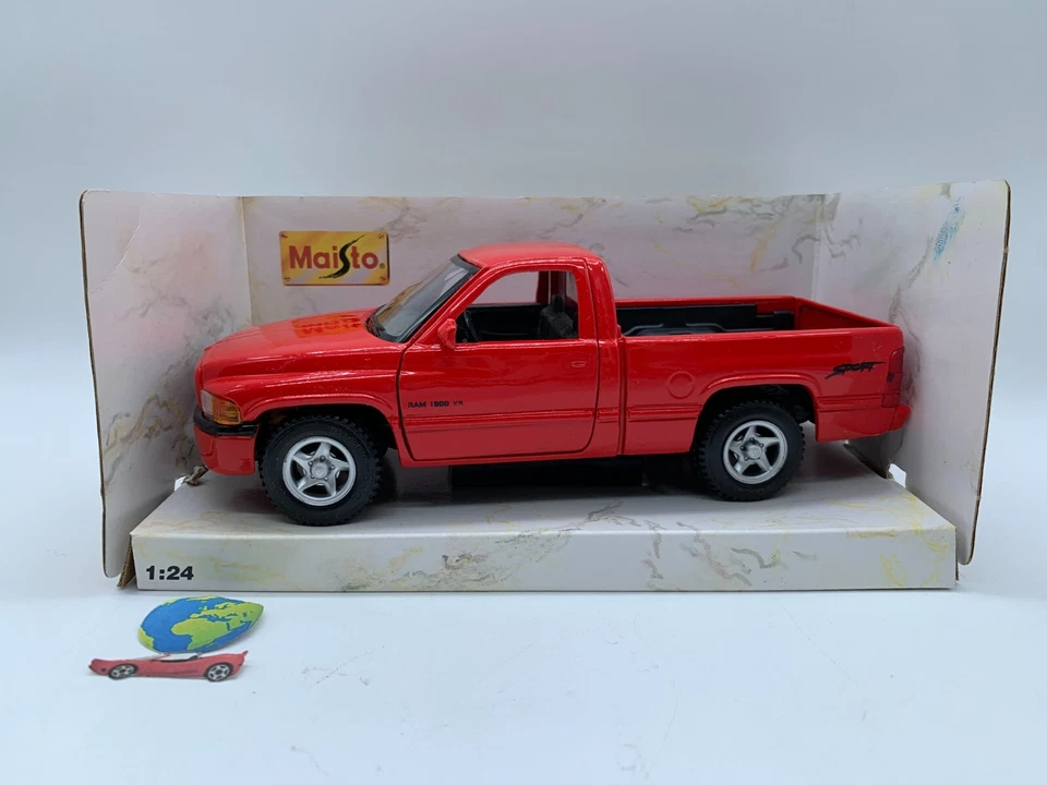 Maisto Dodge Ram Pickup , modello in scala 1:24-1:25, (2657) , vintage - Immagine 2 di 4