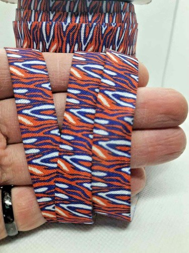 6 M Nastro Elastico Zebra Striscia Nemico Pieghevole Sopra Fasce Artigianato Abito Cucito 16 mm - Foto 2 di 4