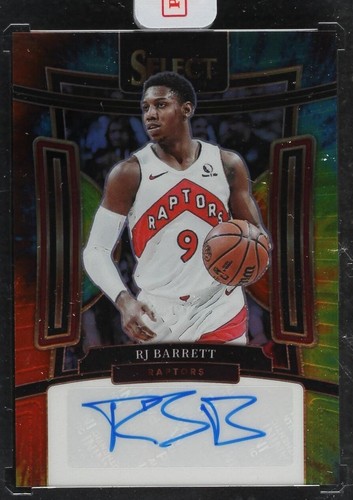 2023-24 Panini Flawless Shade Signatures RJ Barrett Jersey Number