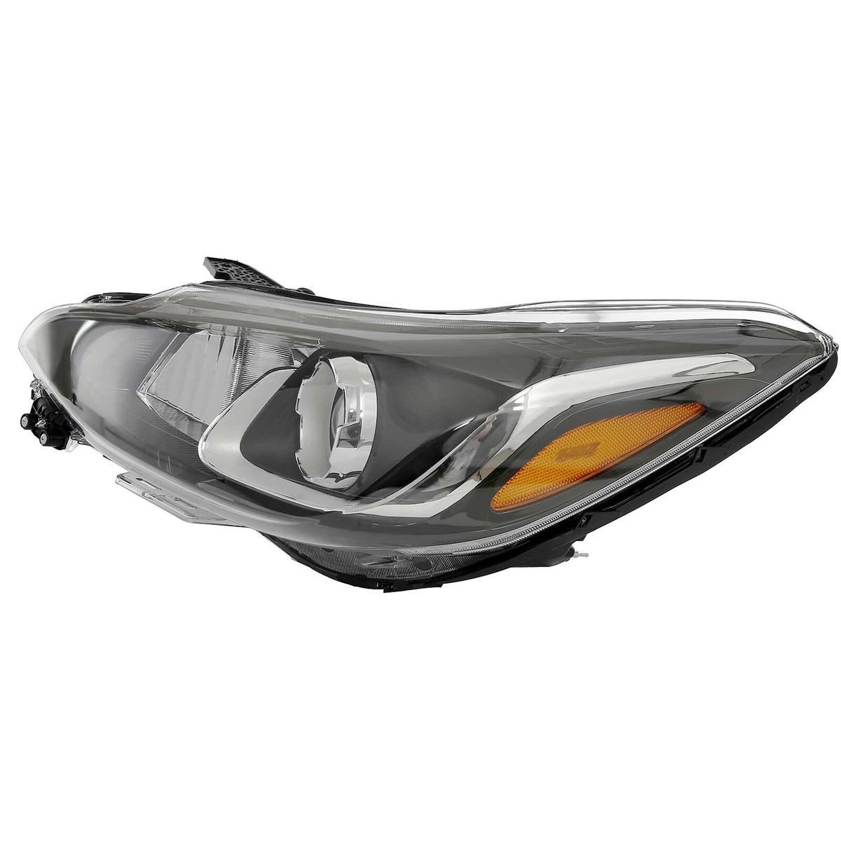Black Left Side Headlight Assembly W/Projector For 2022-2019 Chevy Spark LS LT