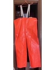 Orange Pant over with suspender for Hunting Outdoors Men's Size L