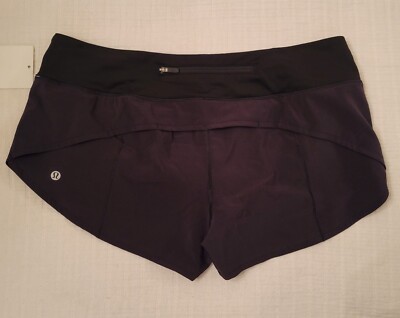 Lululemon Speed Up Shorts Black Sz 10 BNWT