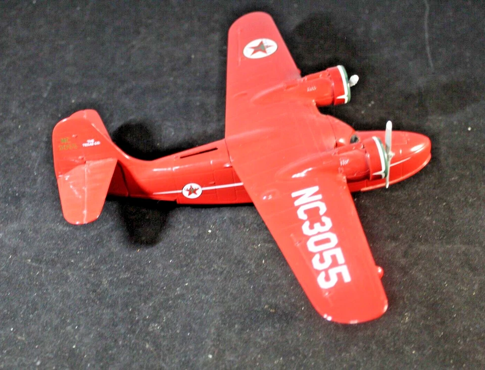 Alas de banco de avión modelo fundido a presión Texaco NC3055 de metal Texaco Foto 3 de 4