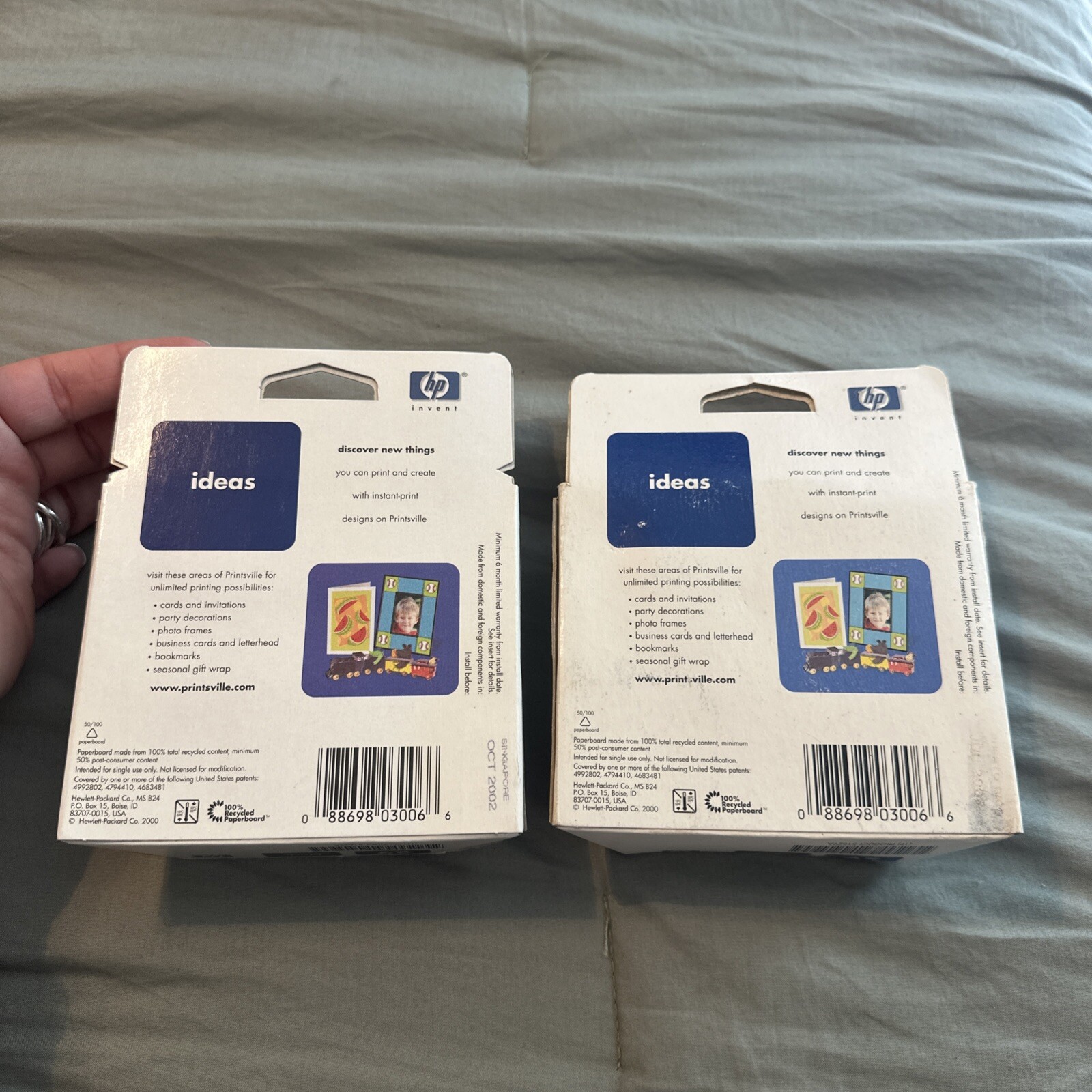 HP 29 Black Ink Cartridge 51629A Genuine Sealed 2-Pack Expired-image