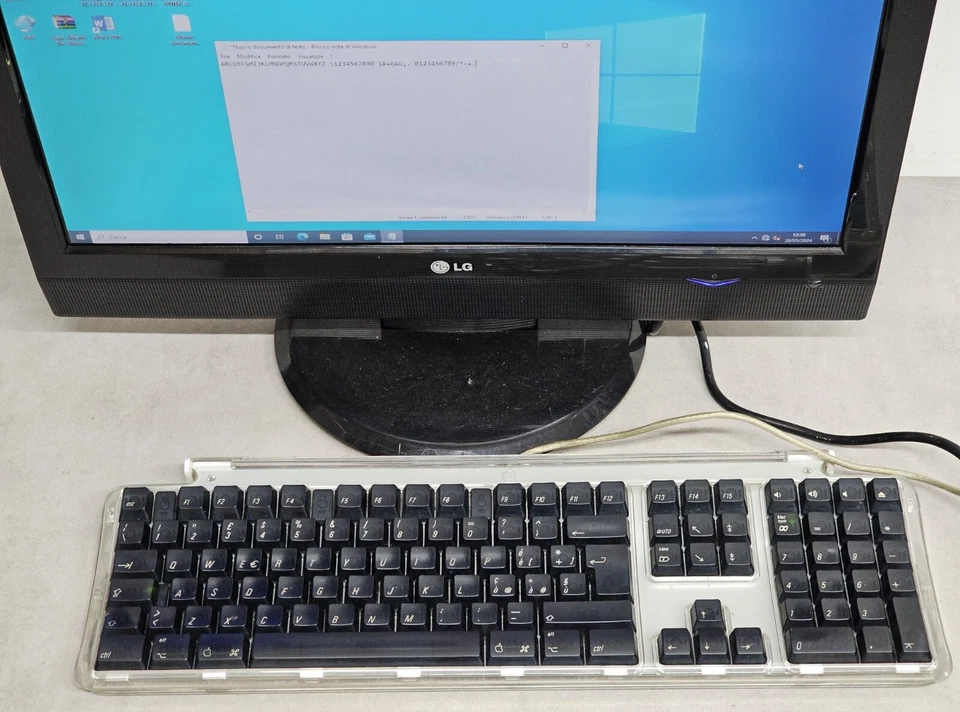 Apple M7803 Macintosh Clavier Transparent - Photo 2/4