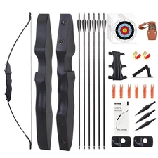 SOPOGER Recurve Bow and Arrow Set - Archery Takedown Recurve Bow Set for Adul...