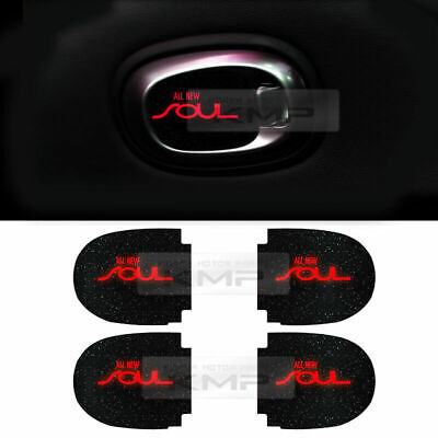 Red LED Inner Door Catch Handle Plate Panel 4EA For KIA 2013-2018 Cerato Forte 