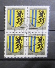 NRD - Mi. 2859 jako blok czwórki ze stemplem pierwszego dnia obiegu, o