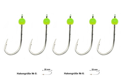 Tungsten Perlen mit Haken, Micro Jig Haken, Tungsten Haken, Tungsten Kopf