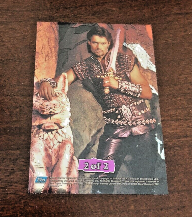 1999 XENA: Warrior Princess!! Series 3 Destiny Bound Dual Chrome XENA & ARES #2 - Picture 2 of 2