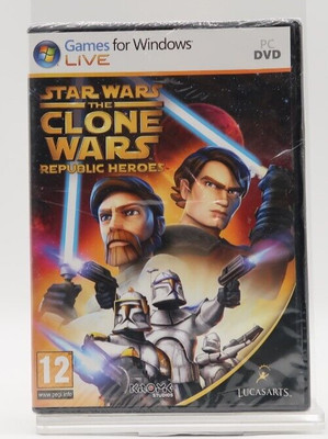 Star Wars: Clone Wars Republic Heroes (Windows PC, DVD-ROM, 2009) New Sealed