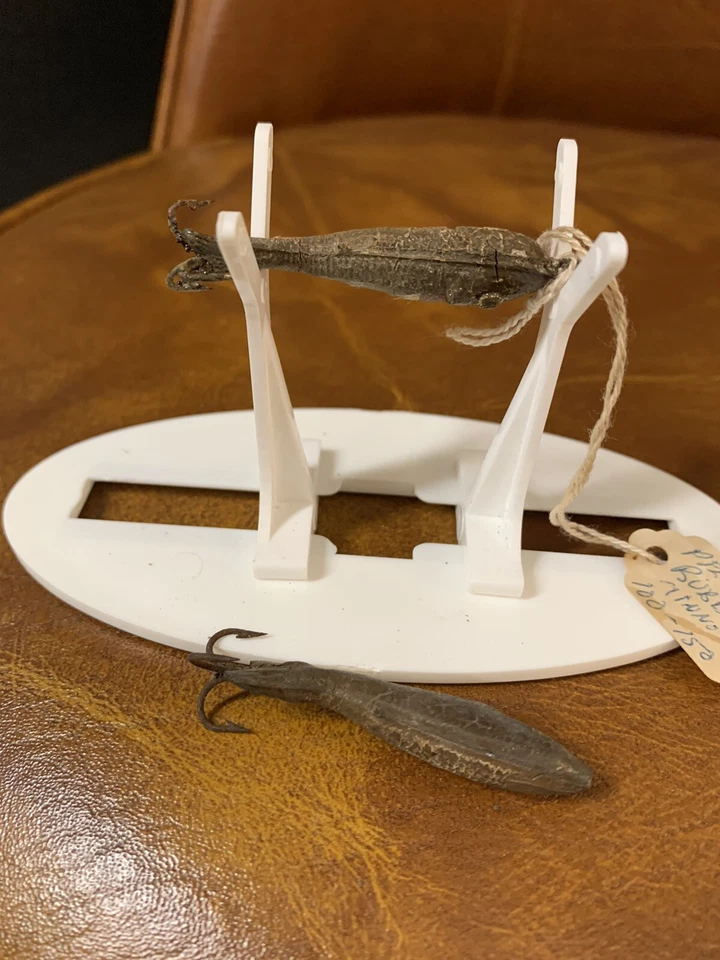 Винтажный губернатор Pflueger? Резиновые рыболовные приманки для гольяна 1892 2 дюйма - Изображение 3 из 4