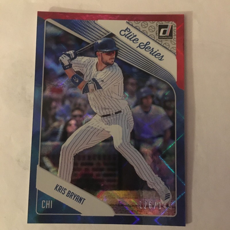 2018 Donruss Elite Series Red 126/149 Kris Bryant #ES1-Chicago Cubs