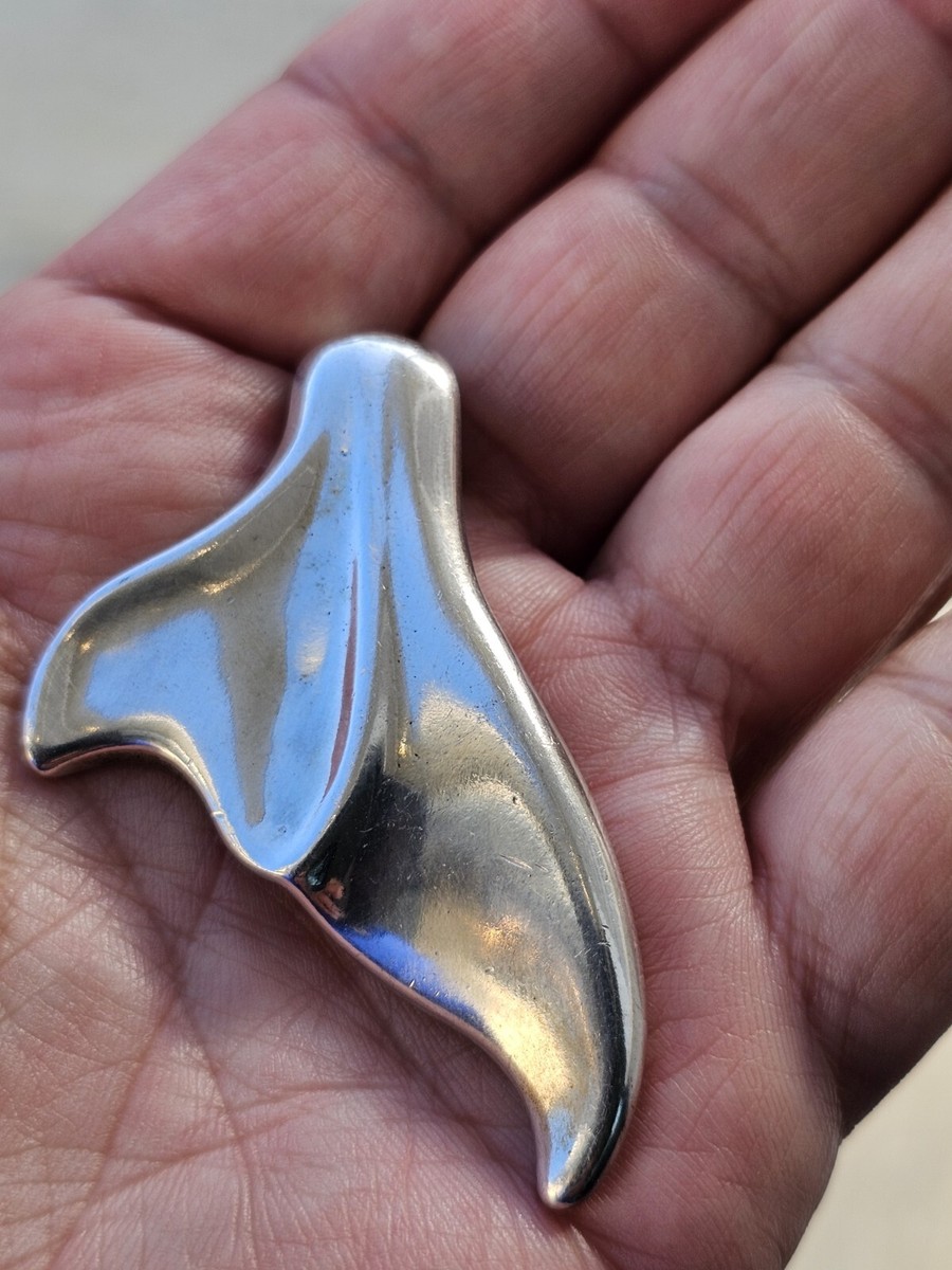 Bill Wall BWL Whale Tail Custom Pendant Large ,starlingear Bill Wall BWL Whale Tail Custom Pendant Large ,starlingear