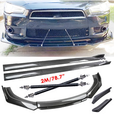 For Mitsubishi Lancer Carbon Fiber Side Skirt Rear Front Bumper Lip Splitter