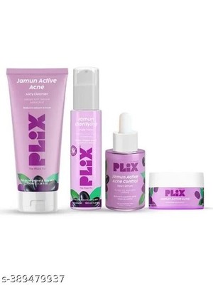 Das Plant Fix Plix Jamun Active Acne Range Kit - reduziert aktive Akne & entg...