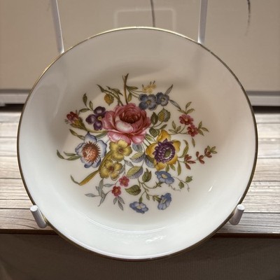 Royal Worcester Bone China Runde Floral Pin Schale / Schmuckschale