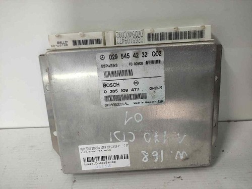 0295454232 abs steuergerät für MERCEDES-BENZ CLASE A (W168) 1.9 CAT 1997 93258