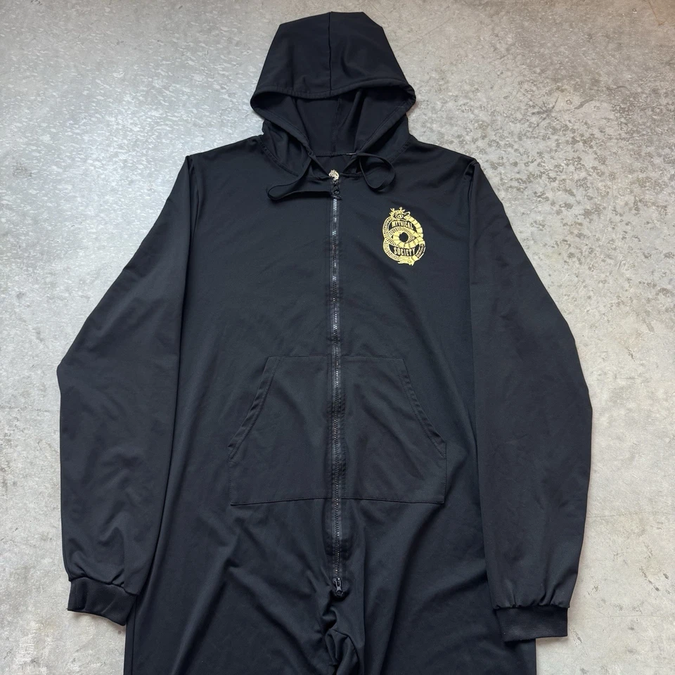 Rhett and Link Mythical Society 连帽连体连身裤黑色成人 XL - 4XL — 第 2/4 张图片