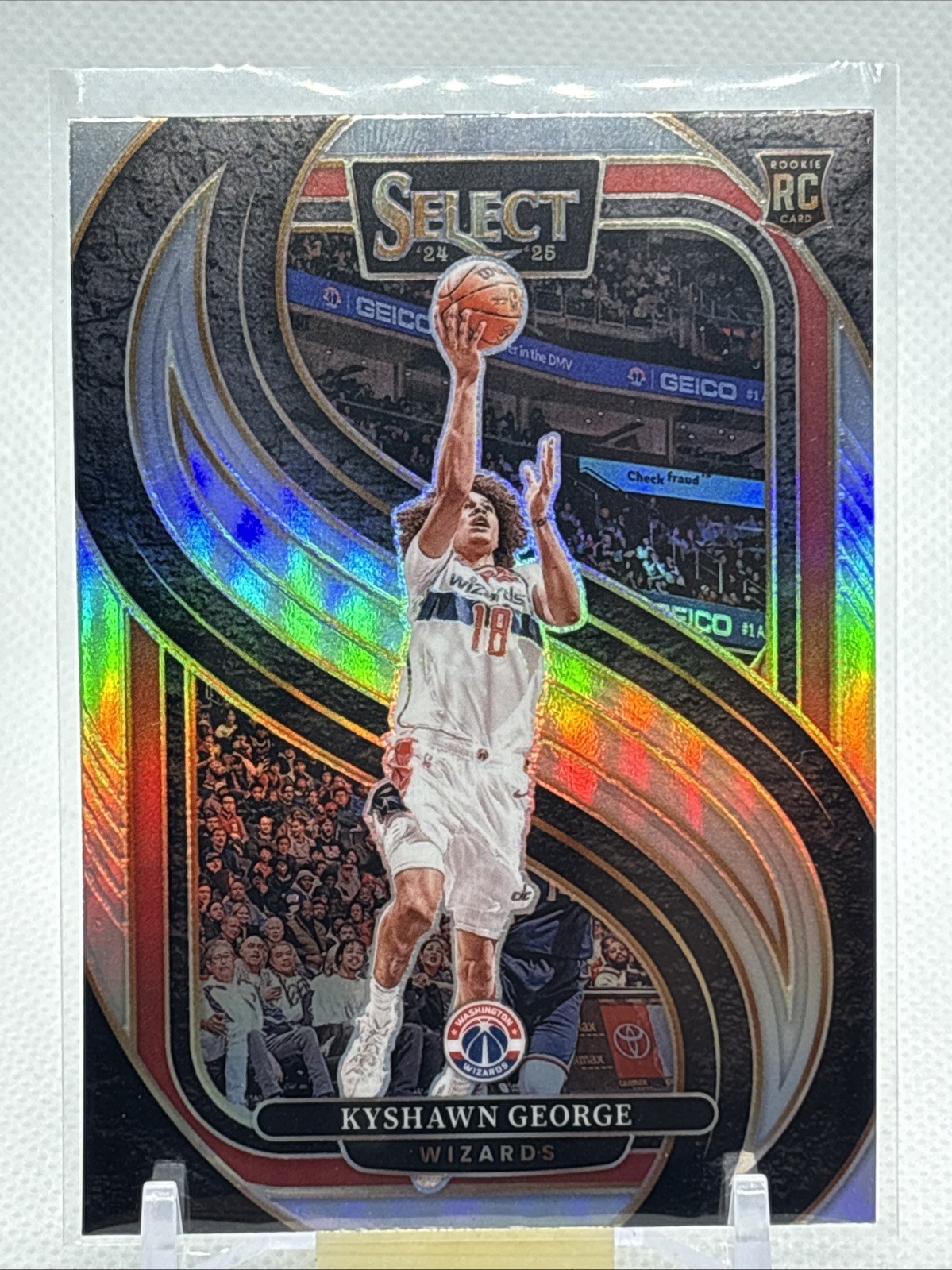 2024-25 Panini Select - Premier Level Kyshawn George #177 Silver Prizm (RC)