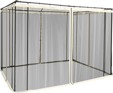 Zanzariera per Gazebo, Tende Zanzariera Di Ricambio Universale Con Cerniere, 302