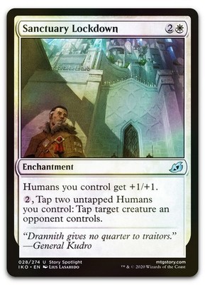 Sanctuary Lockdown #28 (Foil) (NM) Ikoria IKO Magic MTG