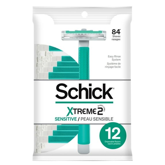 Schick Xtreme2 Sensitive  Disposable Razors 12CT.***BUY MORE